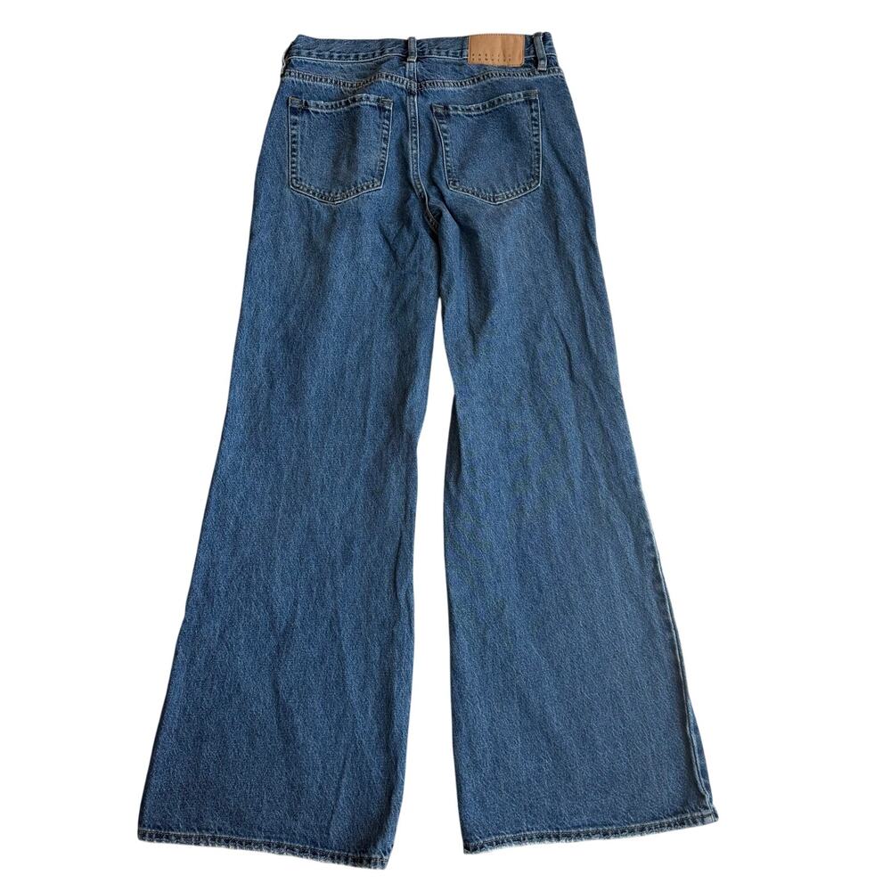 PacSun Lena Super Baggy Jeans Women's Size 25 Blue Wide Leg 100% Cotton Denim - Picture 3 of 14